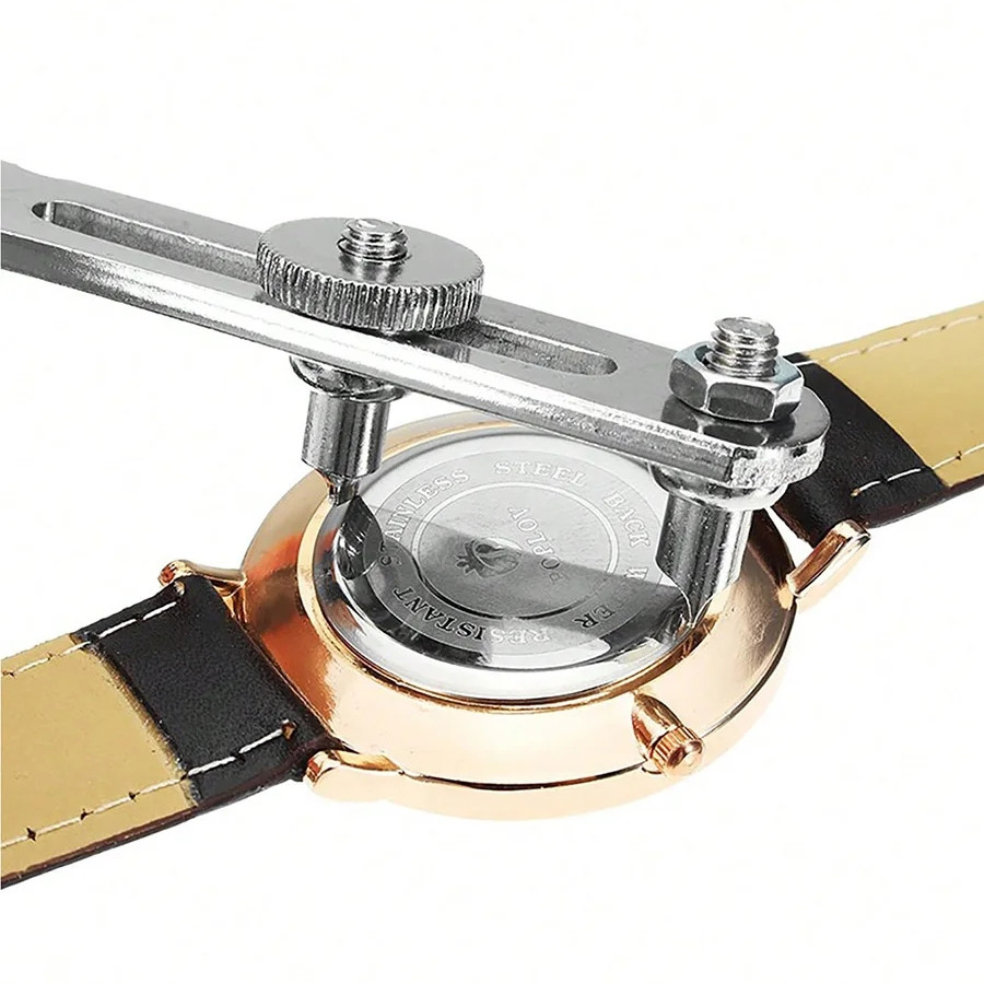 Cartier Watch Tank - นาฬิกาเปิดด้านหลังกรณีกด Closer Remover ซ่อมช่างซ่อมนาฬิกาเครื่องมือเปิดแบตเตอรี่เปลี่ยนเครื่องมือประแจ Spanner Remover
