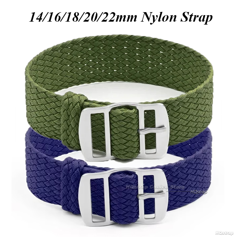 Perlon Strap Woven - 16 มม.18 มม.20 มม.22 มม.สําหรับ Perlon