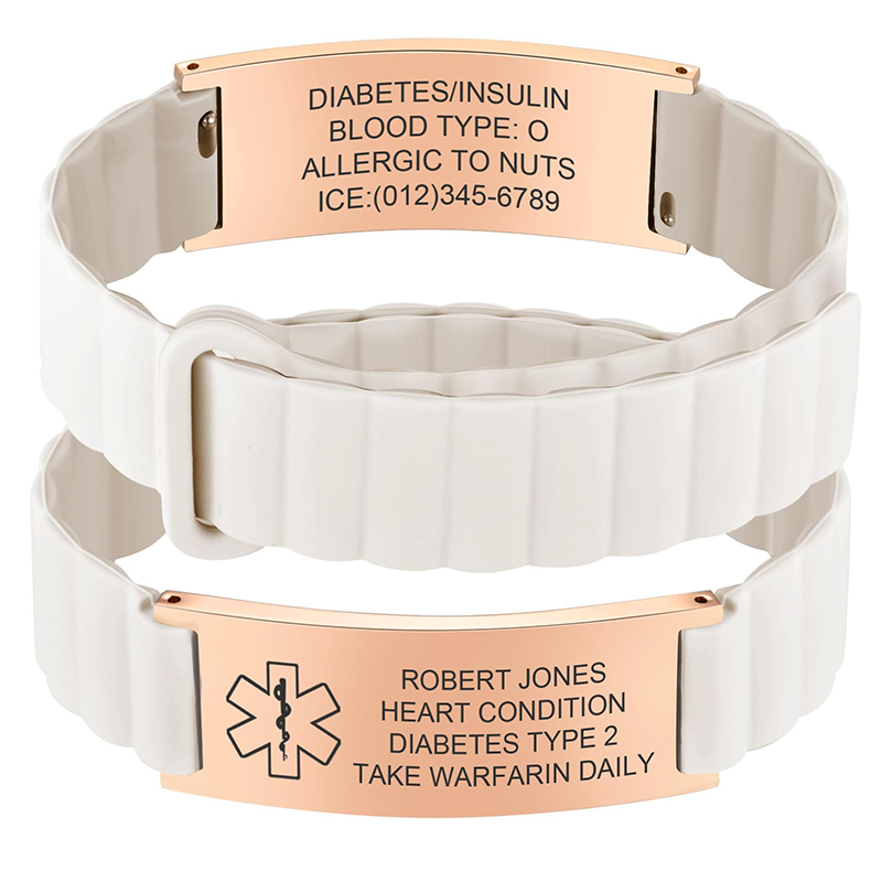 สายรัดข้อมือทางการแพทย์แบบกำหน - Silicone Band Women บทวิจารณ์และราคา
