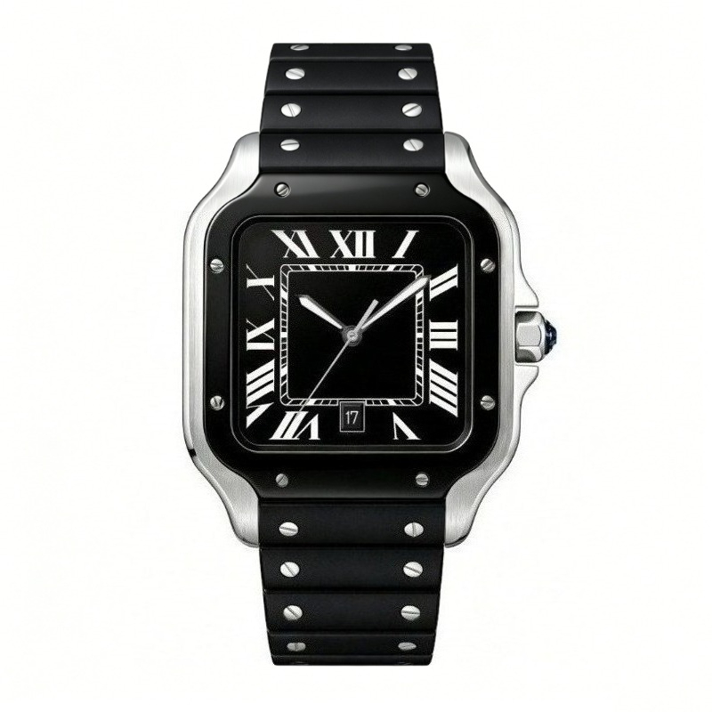 ใหม่หรูหราผู้ชาย'นาฬิกาควอทซ์ส - Cartier Watch Santos บทวิจารณ์และราคา