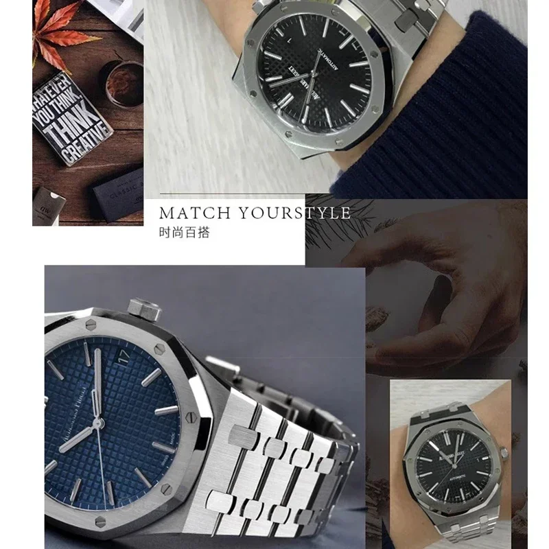 316 สแตนเลสสตีลนาฬิกาสําหรับ A - Audemars Piguet Watch Royal Oak บทวิจารณ์และราคา