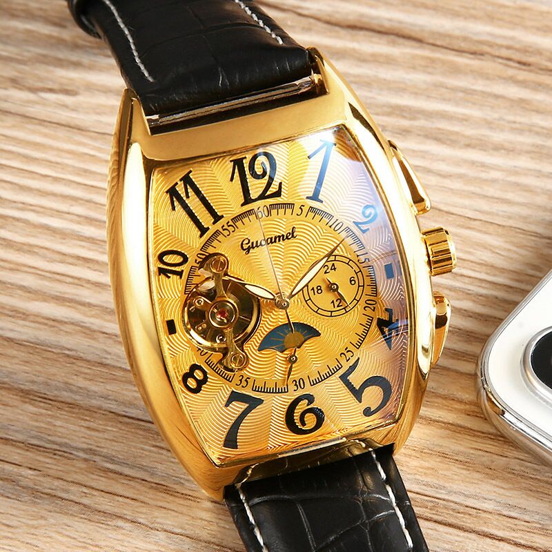นาฬิกาข้อมือผู้ชาย ระบบอัตโนมั - Cartier Watch Tank บทวิจารณ์และราคา