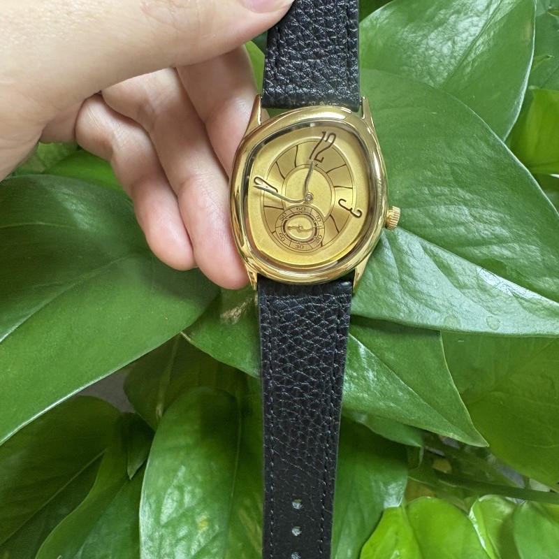 นาฬิกาข้อมือควอตซ์สายหนัง ดีไซ - Leather Watch Band Men บทวิจารณ์และราคา
