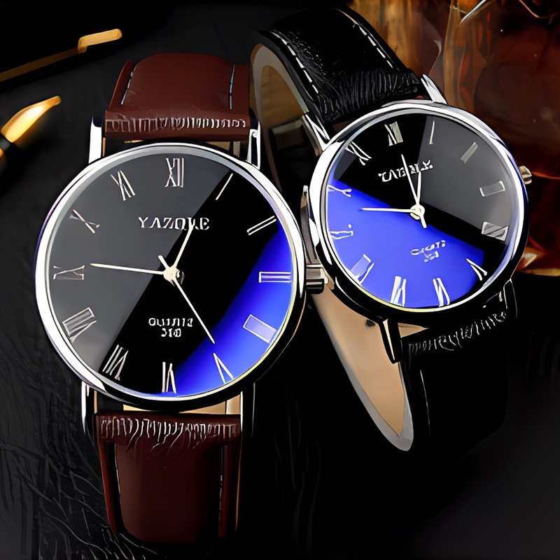 YAZOLE นาฬิกาควอทซ์สไตล์มินิมอ - Leather Watch Band Men บทวิจารณ์และราคา