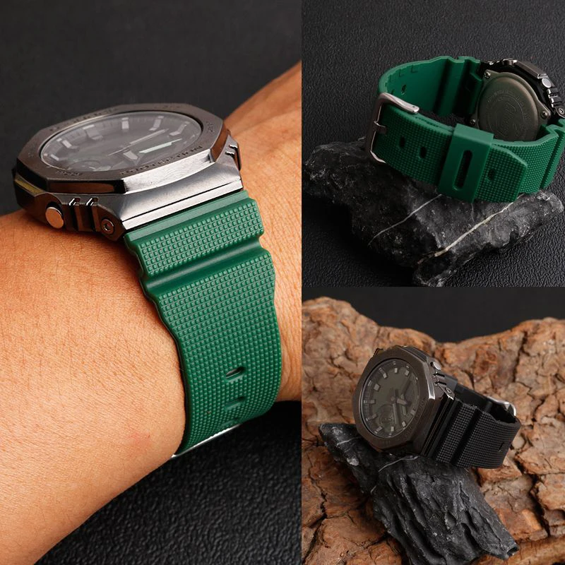 สายนาฬิกายางกันน้ำ ทนทาน สำหรั - Casio Watch G-Shock Ga-2100 บทวิจารณ์และราคา