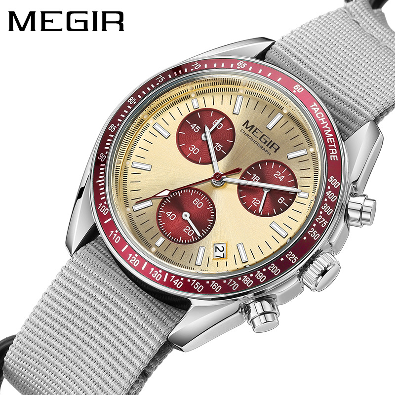 นาฬิกาข้อมือผู้ชาย MEGIR 2247  - Canvas Strap Watch บทวิจารณ์และราคา