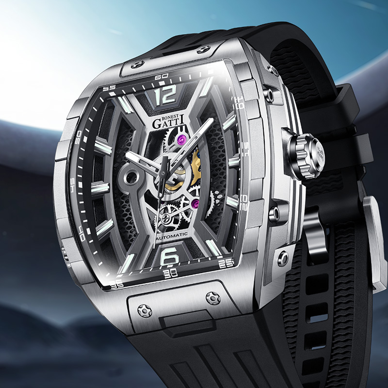 BONEST GATTI เยอรมนีนาฬิกาอัตโ - Rubber Strap Diver บทวิจารณ์และราคา