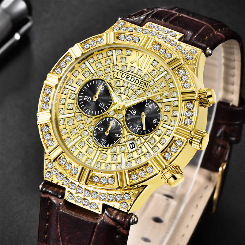 ผู้ชาย Original CURDDEN นาฬิกา - Leather Watch Band Men บทวิจารณ์และราคา