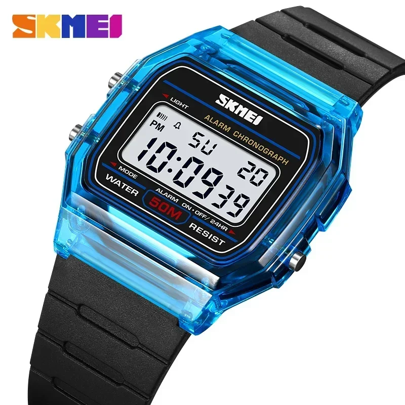 SKMEI 2056 โปร่งใส TPU สุภาพสต - Rubber Strap Diver บทวิจารณ์และราคา