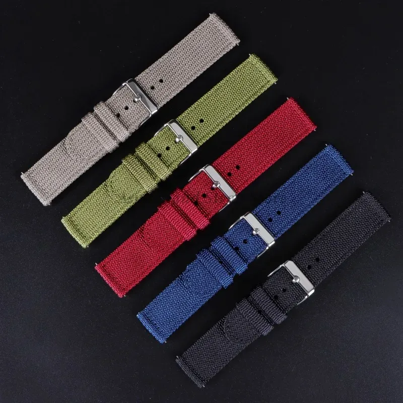 18 20 22 24 มม.ผ้าใบไนลอน QUIC - Nato Strap Nylon บทวิจารณ์และราคา