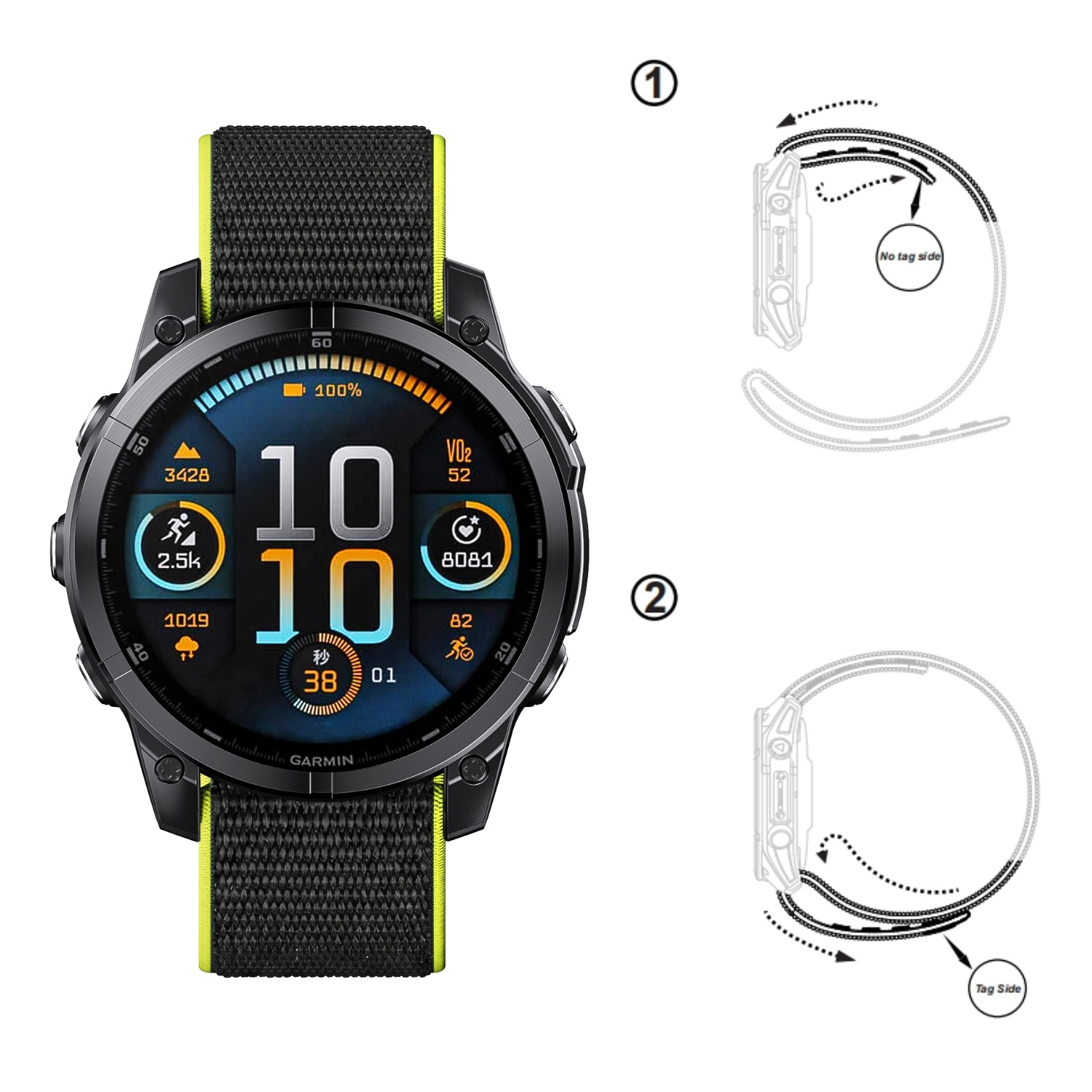 สายนาฬิกาแบบตะขอเกี่ยวโลหะน้ำห - Sport Loop Velcro บทวิจารณ์และราคา