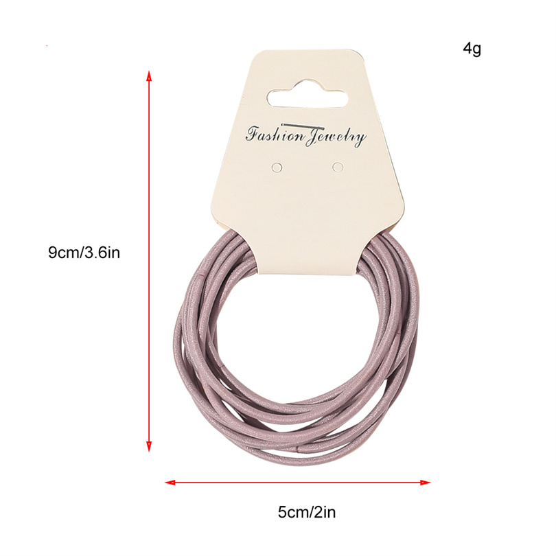 10PCS หญิง Simple Basic ยืดหยุ - Silicone Band Women บทวิจารณ์และราคา