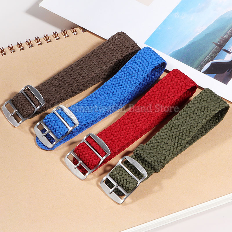สายนาฬิกาผ้าไนลอนทอขนาด 14 มม. - Perlon Strap Woven บทวิจารณ์และราคา