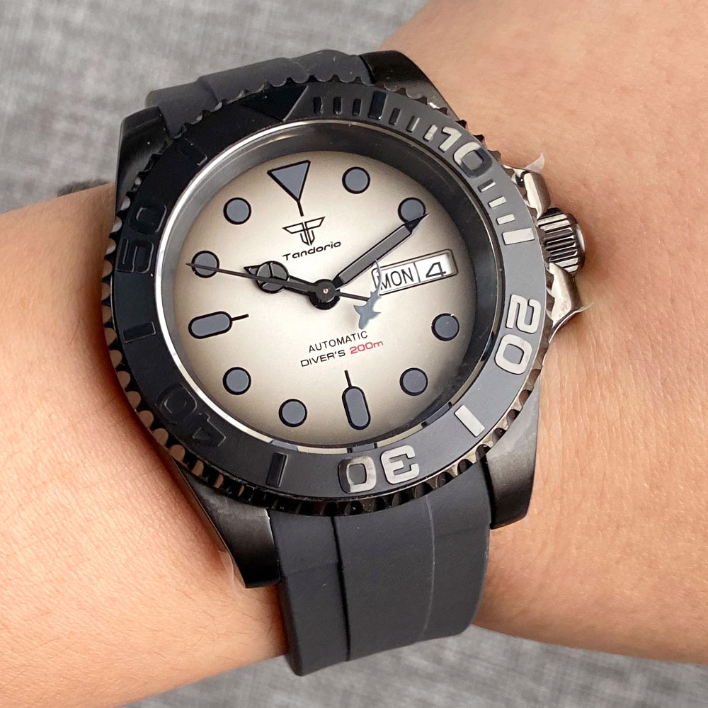 Tandorio 200เมตรนาฬิกา NH36A ว - Rubber Strap Diver บทวิจารณ์และราคา