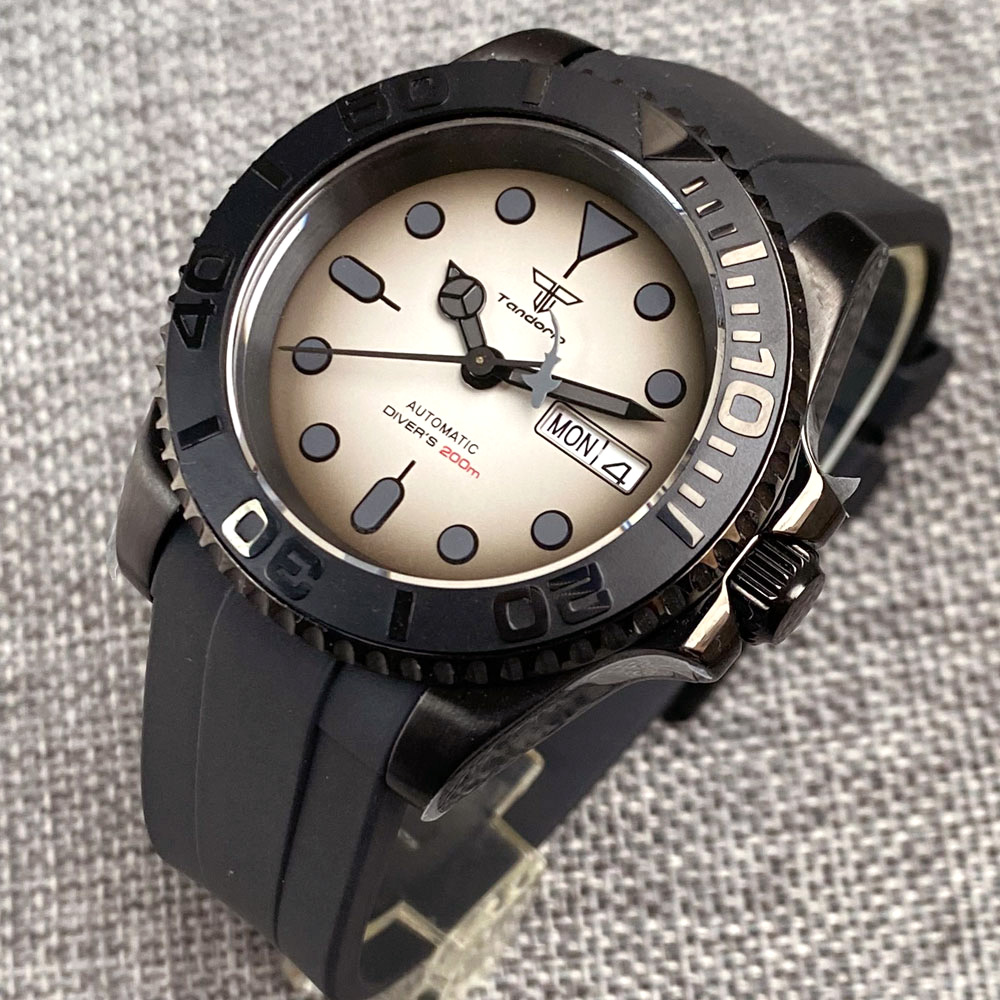 Tandorio 200เมตรนาฬิกา NH36A ว - Rubber Strap Diver บทวิจารณ์และราคา