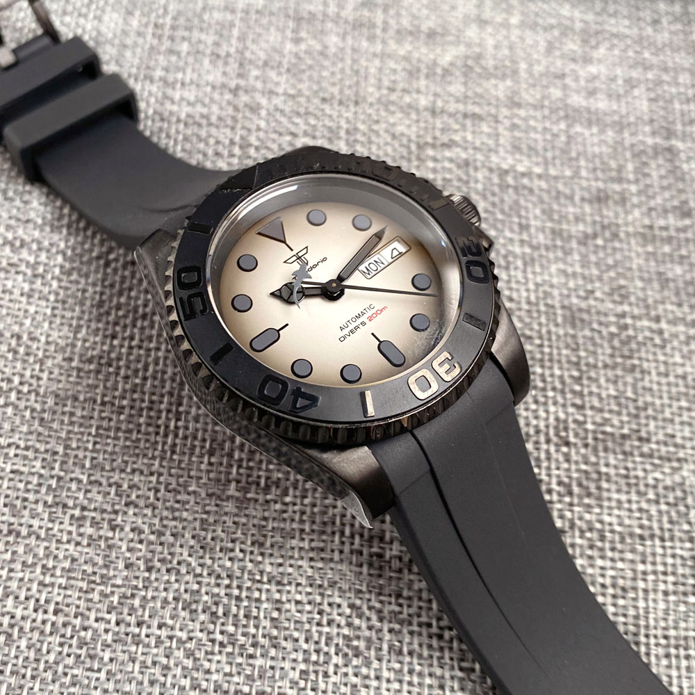 Tandorio 200เมตรนาฬิกา NH36A ว - Rubber Strap Diver บทวิจารณ์และราคา