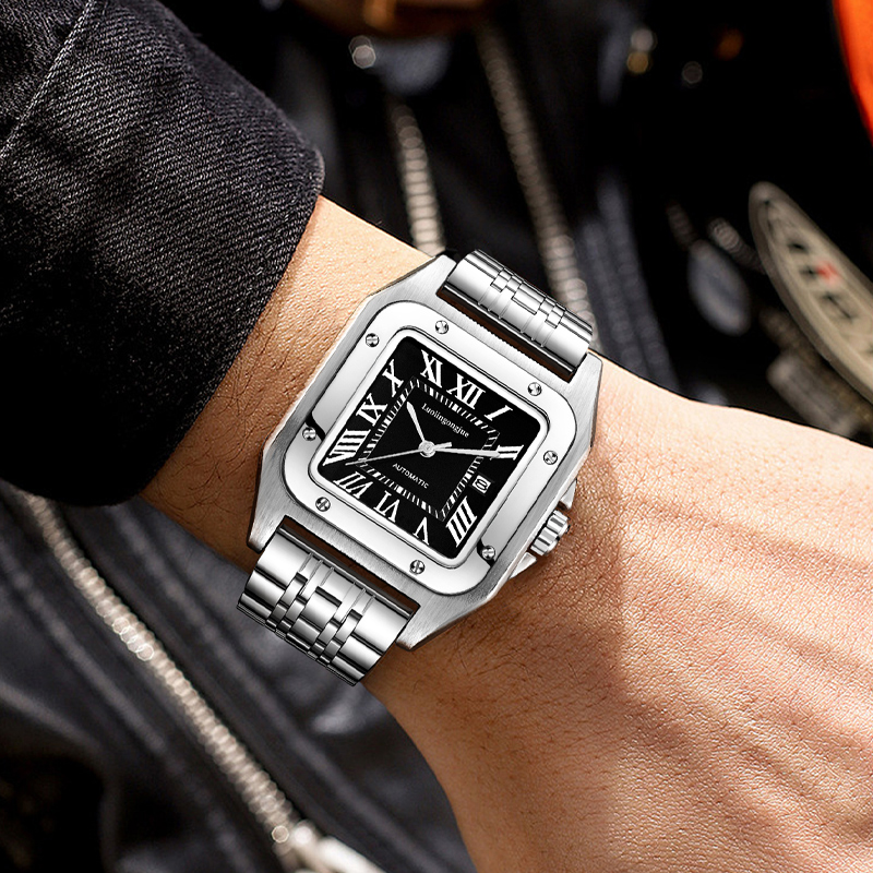 นาฬิกาข้อมือกลไกอัตโนมัติทรงสี - Cartier Watch Tank บทวิจารณ์และราคา