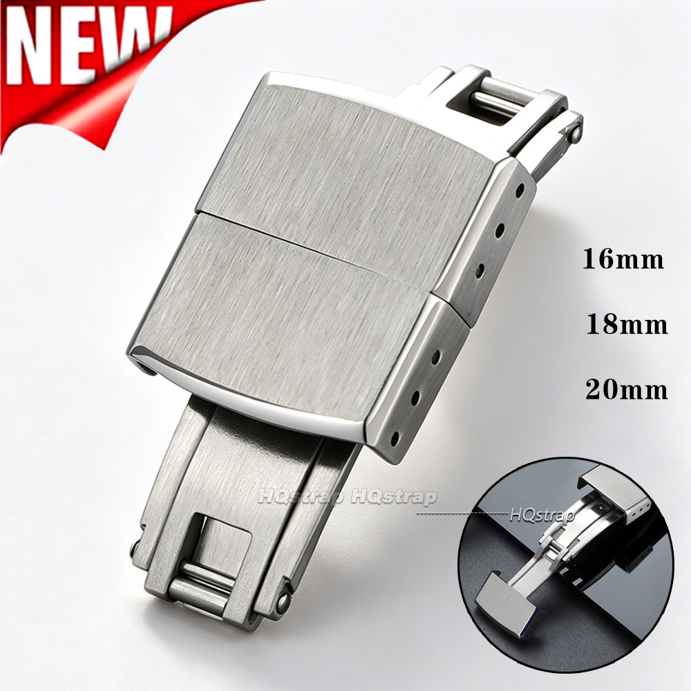 ตัวล็อคสายนาฬิกาแบบพับได้ 16 ม - Butterfly Clasp Deployant บทวิจารณ์และราคา