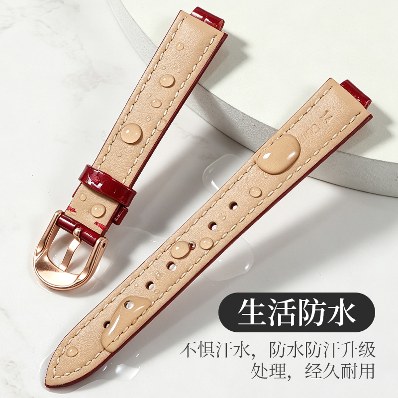 สายนาฬิกาหนังแท้แบบโค้งเงางาม  - Cartier Watch Ballon Bleu บทวิจารณ์และราคา