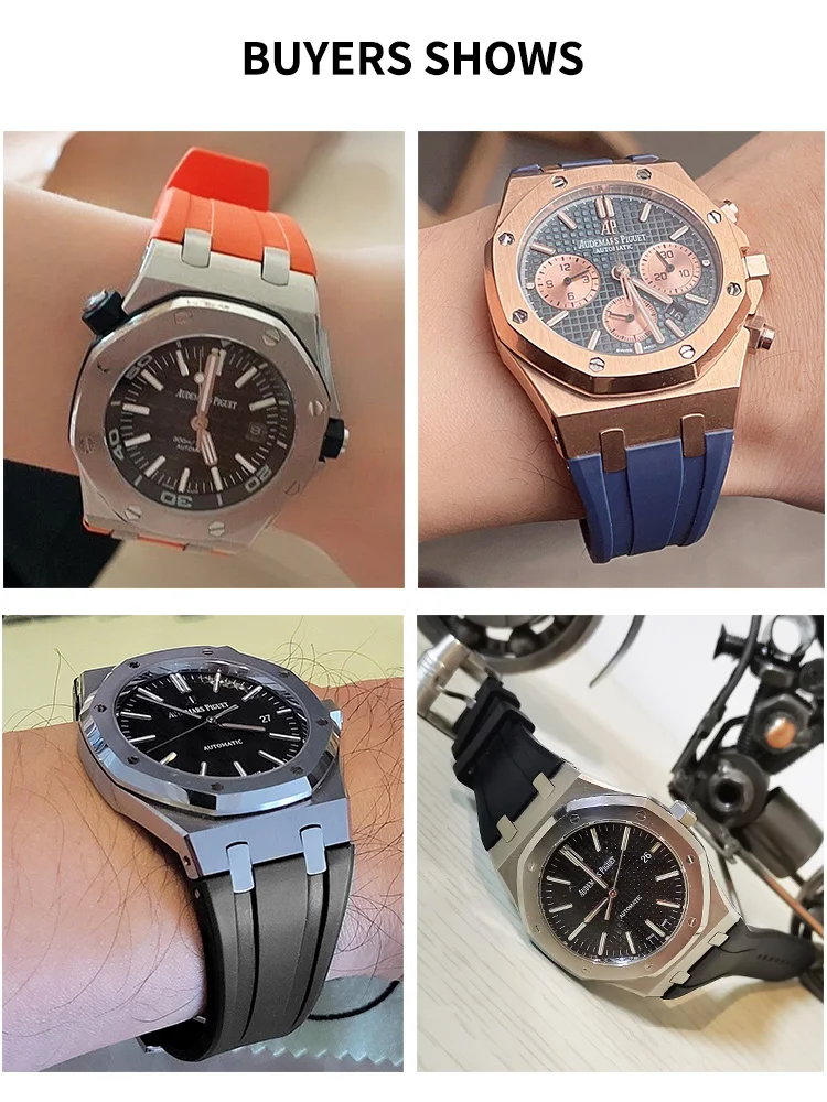 คุณภาพสูงสปอร์ตซิลิโคนกันน้ําส - Audemars Piguet Watch Royal Oak บทวิจารณ์และราคา