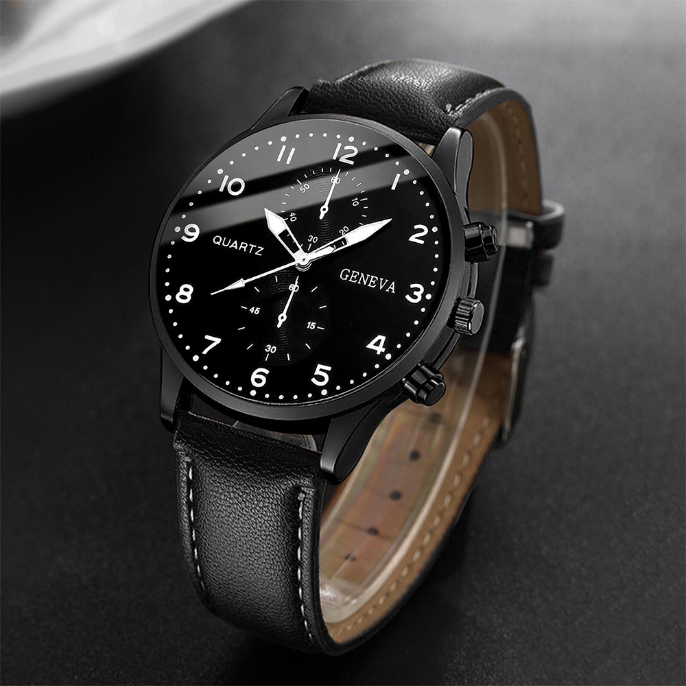 นาฬิกานักธุรกิจผู้ชายแฟชั่นโรม - Leather Watch Band Men บทวิจารณ์และราคา