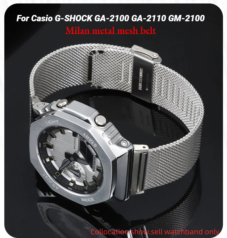 มิลานตาข่ายโลหะสําหรับ Casio G - Casio Watch G-Shock Ga-2100 บทวิจารณ์และราคา